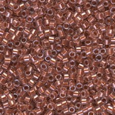 Miyuki delica Beads 11/0 - Copper pearl lined pink mist DB-1704